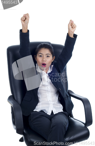 Image of successful young businesswoman