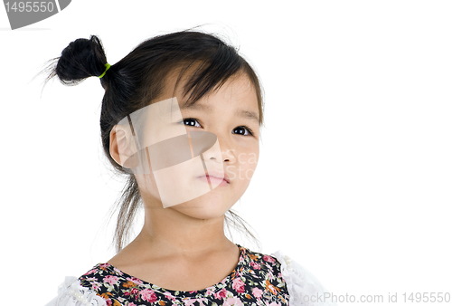 Image of cute Asian girl portrait