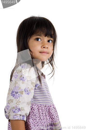 Image of portrait of a cute little girl