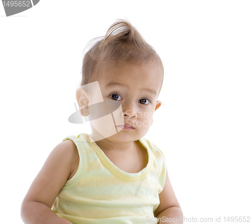 Image of little boy with funny hairstyle