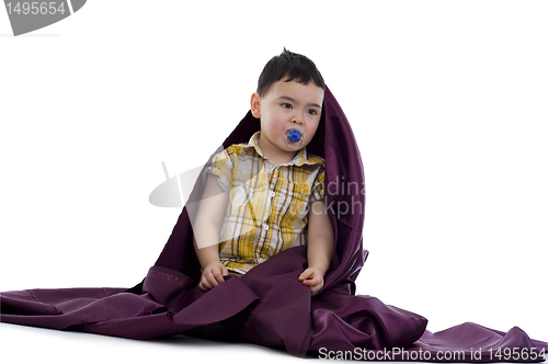 Image of cute boy with soother