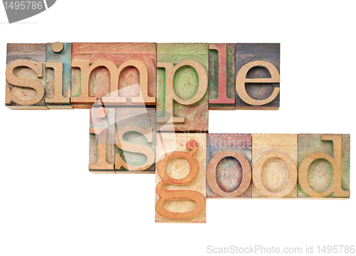 Image of simple is good 