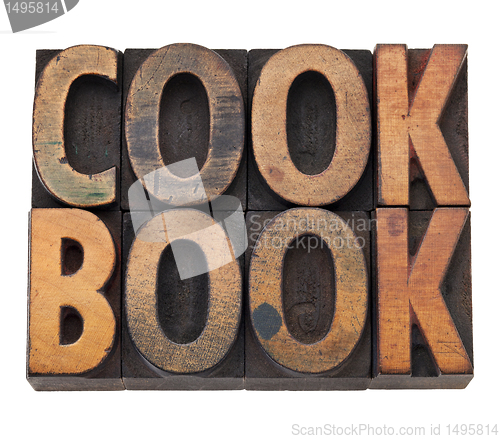 Image of cookbook in letterpress type