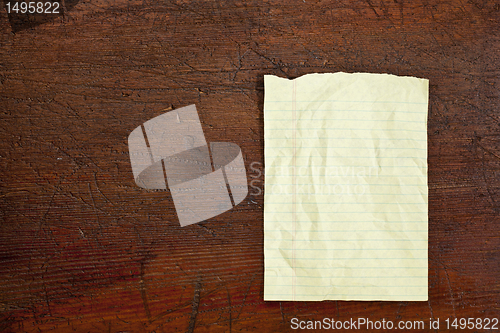Image of notepad paper sheet