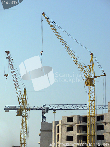 Image of building cranes