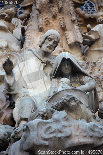 Image of Sculpture in the exterior of the cathedral