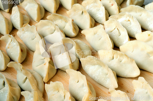 Image of Chinese raw dumplings