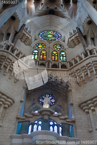 Image of La Sagrada Familia - the impressive cathedral designed by Gaudi