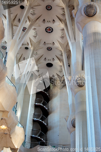 Image of La Sagrada Familia - the impressive cathedral designed by Gaudi