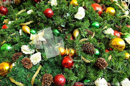 Image of Christmas tree ornaments