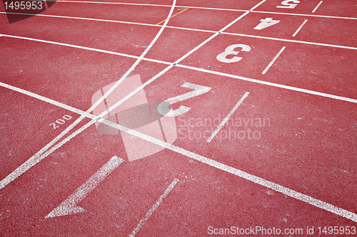 Image of sport running track