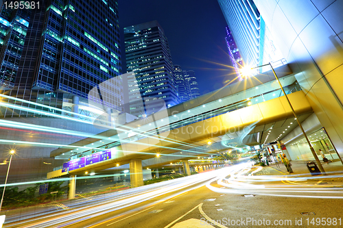 Image of modern city at night