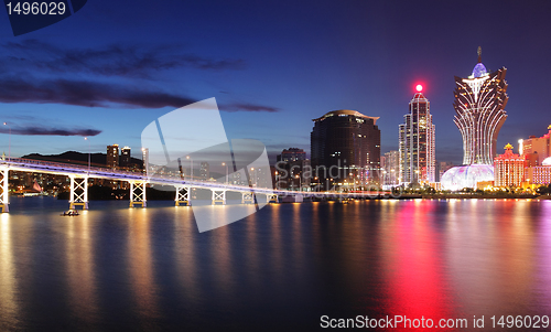 Image of Macau at night