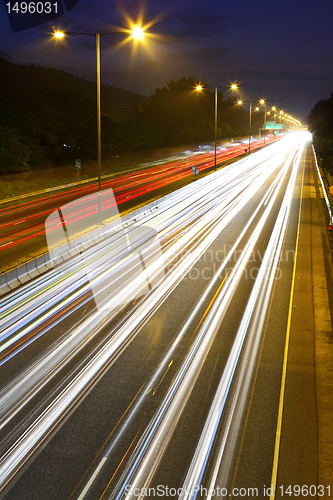 Image of Highway at night