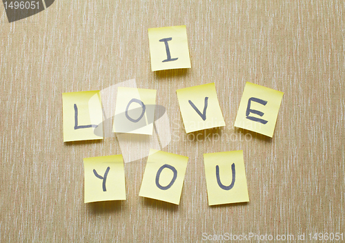 Image of I Love You memo