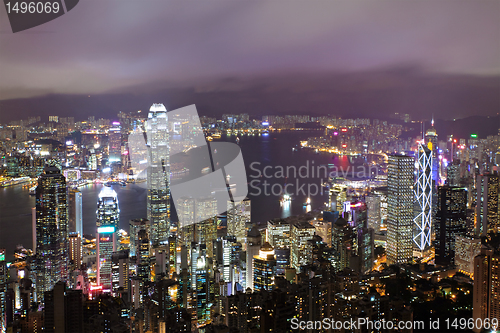Image of Hong Kong at night