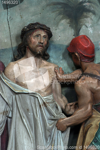 Image of 10th Stations of the Cross, Jesus is stripped of His garments 