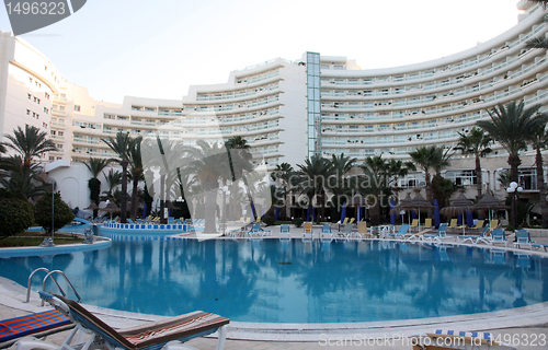 Image of Hotel swimming pool in Sousse, Tunisia