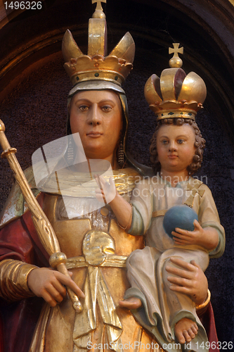 Image of Blessed Virgin Mary with baby Jesus