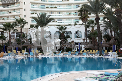 Image of Hotel swimming pool in Sousse, Tunisia