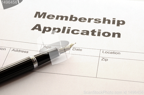 Image of membership application