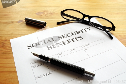 Image of social security benefits