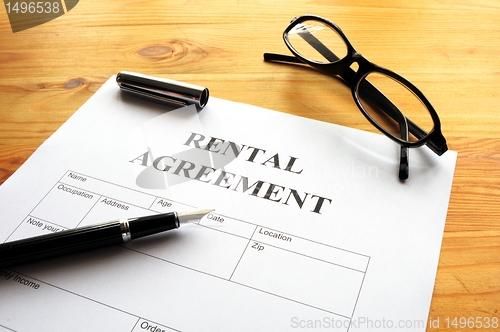 Image of rental agreement