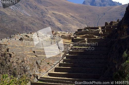 Image of Inca ruines in ollantaytambo