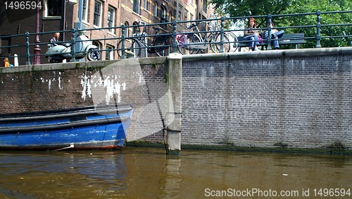 Image of Amsterdam channel and river