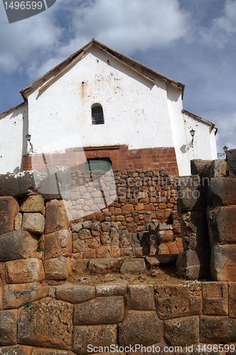 Image of Inca castle ruins in Chinchero