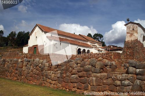 Image of Inca castle ruins in Chinchero