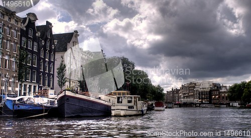 Image of Amsterdam channel and river