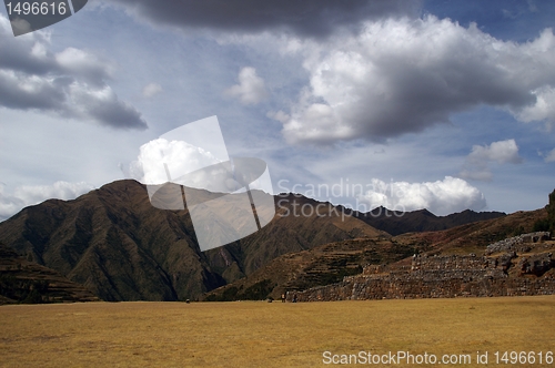 Image of Inca castle ruins in Chinchero