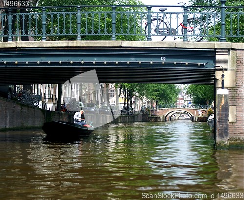 Image of Amsterdam channel and river