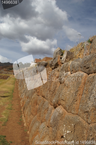 Image of Inca castle ruins in Chinchero