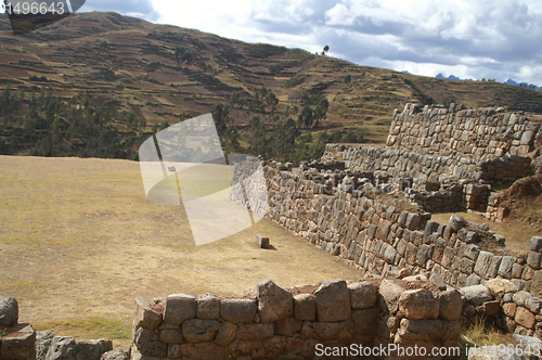 Image of Inca castle ruins in Chinchero