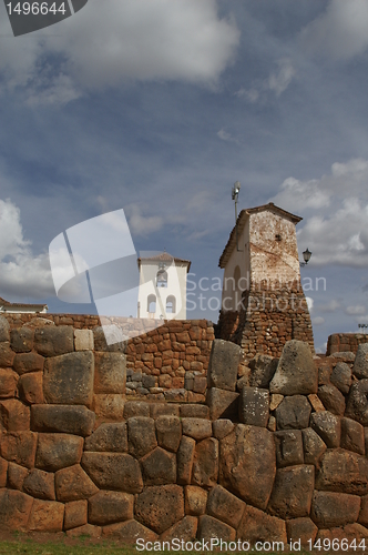 Image of Inca castle ruins in Chinchero