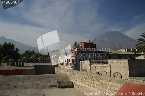 Image of Volcano and sky in White city Arekipa