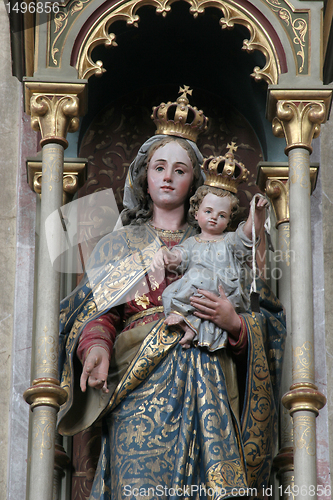 Image of Blessed Virgin Mary with baby Jesus