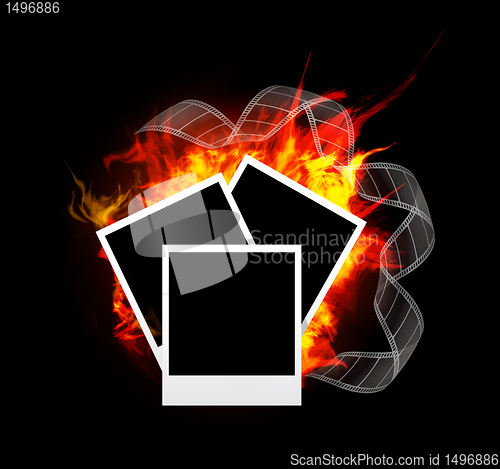 Image of Burning photo frame