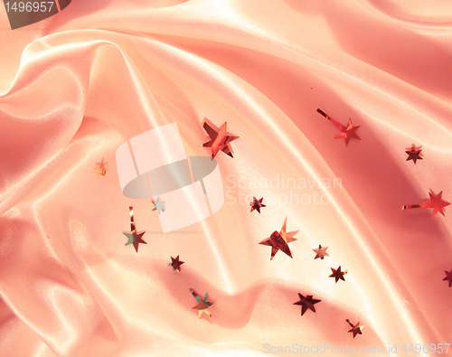 Image of Holiday pink silk as background