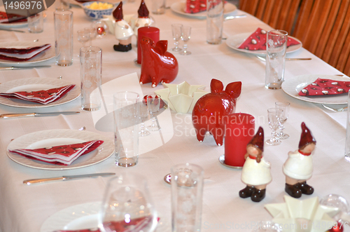 Image of Christmas table decor