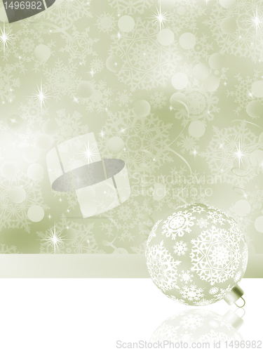 Image of Elegant Christmas balls on abstract . EPS 8