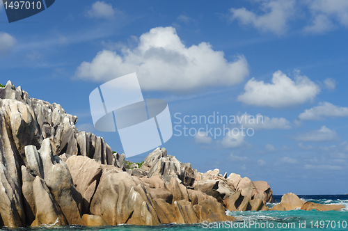 Image of boulders in ocean