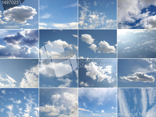 Image of Blue sky collage