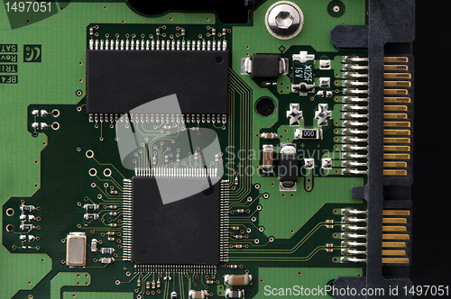 Image of Circuit board with chips 