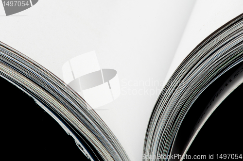 Image of Open magazine blank pages