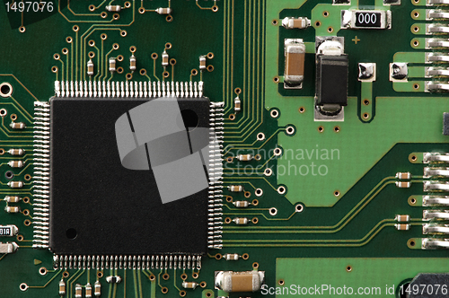 Image of Circuit board with chips 