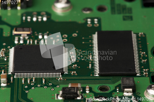 Image of Circuit board with chips 