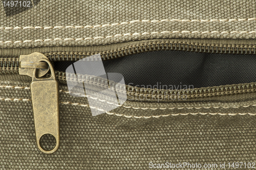 Image of Beige zip on bag